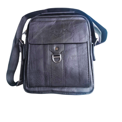 Morral Elegante Para Caballero Cuero PU - Negro